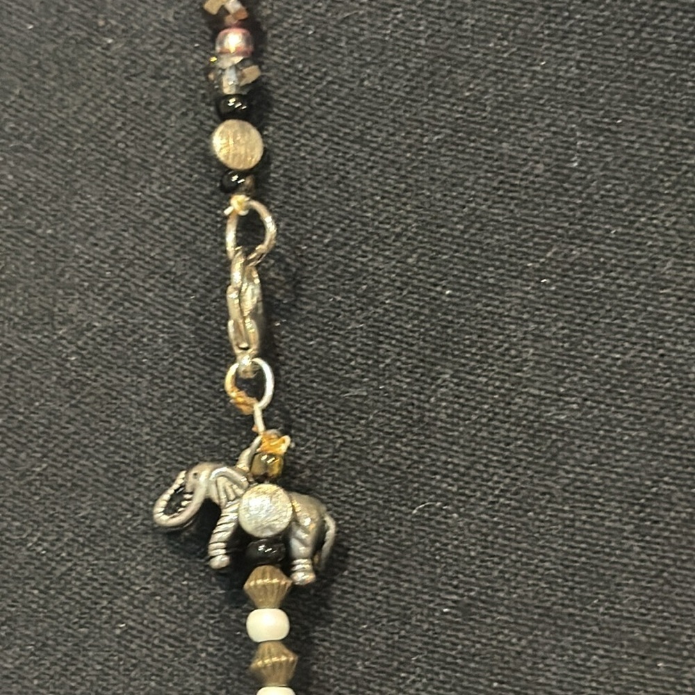 VINTAGE Crystal Beaded Double Strand Necklace - Picture 8 of 9